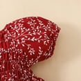 thumbnail image 4 of Baby Onesies Girl Baby Girls Romper Floral Ruffle Sleeve Pleated Smocked Bubble One-Piece Ruched Jumpsuit Summer Bodysuit, 4 of 8