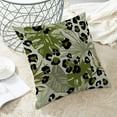 thumbnail image 4 of Sage Green Summer Pillow Covers 16 x 16 Inch, Tropical Palm Leaf cheetah Spot Outdoor Decor Throw Pillows for Couch, Leopard Polka Abstract Art Decorative Pillowcase Linen Cushion Cover Set of 2, 4 of 6