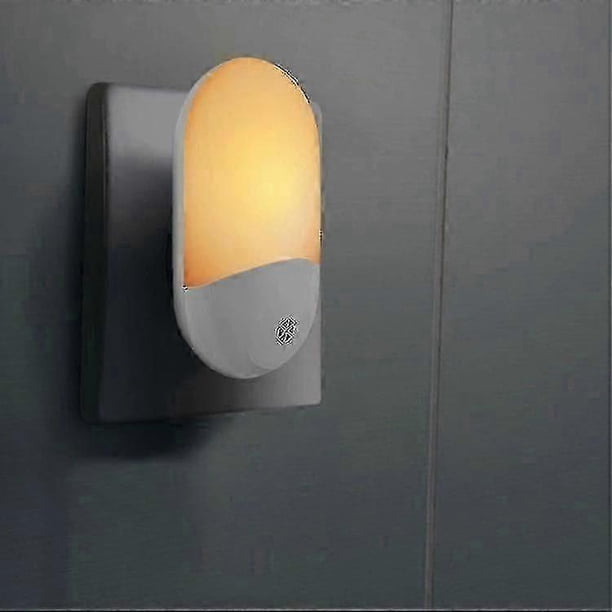 Plug-in Induction Dimmable Night Light, Soft Warm White Led Night Light, Adjustable Brightness From Dusk To Dawn, Suitable For Bedrooms, Bathrooms, Ki