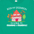 thumbnail image 4 of Inktastic Book My Reservation I'm Going to Grandma and Grandpa's Boys or Girls Baby T-Shirt, 4 of 5