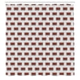 thumbnail image 2 of Ambesonne Retro Shower Curtain, Cassette Tapes Plain Back Art, 69"Wx70"L, Cinnamon Navy Blue, 2 of 4
