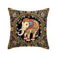 thumbnail image 2 of CaiYueKe Vintage Bohemian Elephants Series Pillow Cover Decorative Throw Pillowcase for Sofa Living Room Bedroom Home Decor Accent Cushion Polyester Fabric Soft Glossy Digital Print Modern Boho Chic, 2 of 7