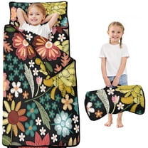Pioneer Flower Floral Print Pattern Toddler Nap Mats for Kids Preschool,Sleeping Mat Bag or Kids,Toddler Sleeping Bag,Toddler Nap Mat or Daycare