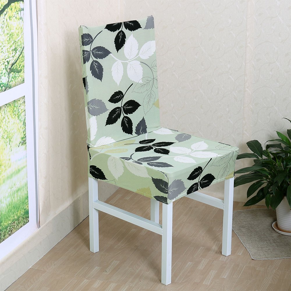 Stretch Polyester Chair Covers Slipcovers for Dining Room , Set of 4