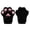 Black, variant on Furry Faux Fur Fox Cat Paws Gloves Animal Fursuit Mittens Halloween Christmas Cosplay Costume Props