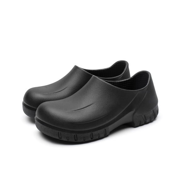 Chef Shoes Men - Non Slip Oil Resistant Waterproof Safety Work Shoes Kitchen Shoes for Men Nursing Shoes Garden Shoes Men Women Indoor and Outdoor Chef Clogs for Kitchen Garden Food Service Black 8