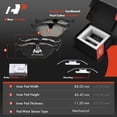thumbnail image 4 of A-Premium Front and Rear Drilled and Slotted Disc Brake Rotors + Ceramic Pads Kit Compatible with BMW Models - E46 Series 325xi 2001 2002 2003 2004 2005, 12-PC Set, 4 of 5