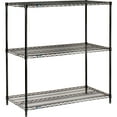 thumbnail image 3 of Nexel Black Epoxy, 3 Tier, Wire Shelving Starter Unit, 48"W x 14"D x 34"H, 3 of 3