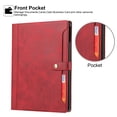 thumbnail image 4 of TECH CIRCLE Case for iPad Air 11-inch 2024/iPad Air 5th/4th Gen,iPad Pro 11 inch Case,PU Leather Folio Flip Smart Stand Pencil Holder Cover Shockproof Protective Auto Sleep/Wake Wallet Pocket Case,Red, 4 of 7