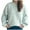 Blue, variant on LOVZFMLL Women's Sweaters Acrylic Crew Neck Ribbed Pullover Solid Color Casual Basic Loose Soft Long Sleeve Tops Warm Fall Winter Clothes
