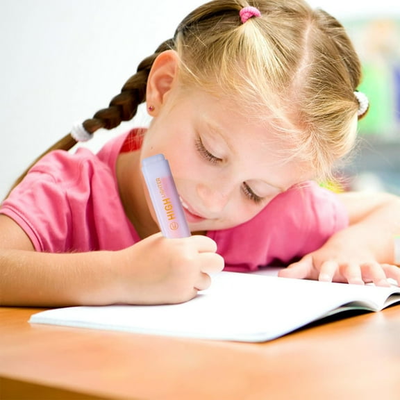 ROLKFUK Quick Dry Orange Highlighter, Broad Tip Highlighter Marker, Large Capacity 10ml, No Smudge, for Office Sch-ool Home, Wide Tip Fluorescent Highlighter Pen