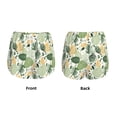 thumbnail image 5 of Picia Hawaiian Style Pattern Women's 2 in 1 Athletic Running Shorts High Waisted Workout Casual Gym Sweat Shorts with Comfy Liner Zipper Pockets-Small, 5 of 9