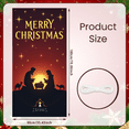 thumbnail image 5 of Decorative Design Merry Christmas Nativity Scene Banner Holiday Theme Starry Night Background for Holiday Celebration Indoor Decoration Photo Shoot, 5 of 9