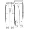 thumbnail image 5 of Infinity Scrubs Pant For Women Mid Rise Jogger CK080A, 5 of 5