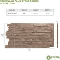 thumbnail image 5 of Ekena Millwork 49"W x 25 1/2"H x 1 1/4"D Acadia Ledge Stacked Stone, EverStone Faux Stone Siding Panel, North Hill, 5 of 9