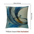 thumbnail image 4 of Fenyluxe Set of 2 Throw Pillow Cover Blue Artistic Mostly Monochrome Mixed Media Abstract Painting Red Home Decor Pillowcase Cushion Cover for Sofa Couch Bed and Car White, 4 of 7