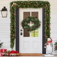thumbnail image 5 of Guvpev 2Pcs Christmas Cedar Garland with 60 Lights, Full 160 Pine Tips, 6FT Realistic Artificial Greenery Garland for Mantel, Fireplace, Table, Indoor Outdoor Winter Christmas Decorations, 5 of 11