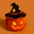 thumbnail image 7 of Shoreew Halloween Ceramic Pumpkin Tea Light Holder Tabletop Spooky Pumpkin Sculptures Candle Holder for Home Holiday Party Decoration, 7 of 7