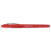 2PK Universal Porous Point Pen, Stick, Medium 0.7 mm, Red Ink, Red Barrel, Dozen (50503)