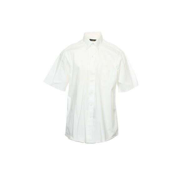 The ESTATE Dress Shirt Men's Button Down Shirt Sport (15, White)