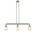 thumbnail image 5 of Innovations Lighting  Beacon 3 Light 39" Stem Hung Island Light Antique Brass/Clear, 5 of 5
