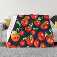 thumbnail image 1 of Balery Tomatoes Manta de Franela con Dibujo, Lujo Ultra Suave y Cálido, Antipelusa y Resistente a las Arrugas para Cama, Sofá, Camping -40"x30", 1 of 6