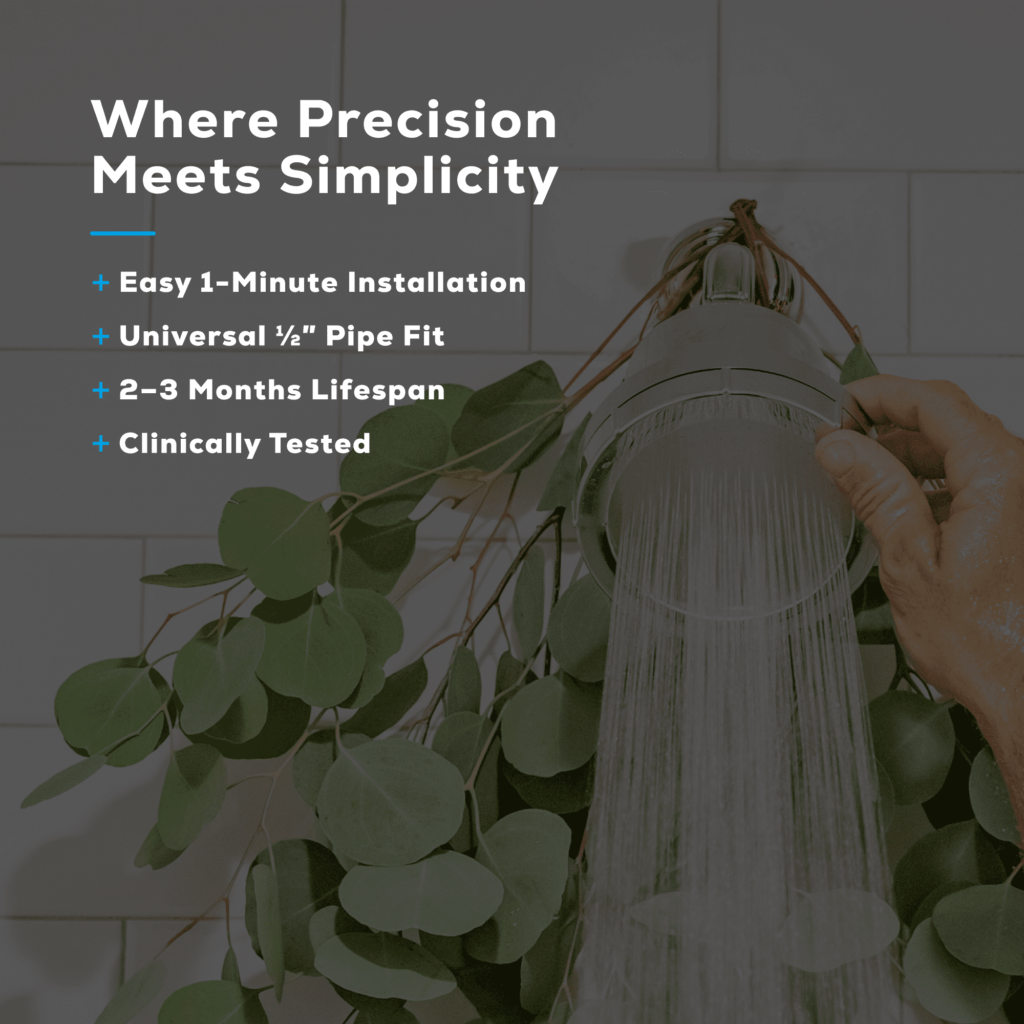 Juliet by SparkPod Filtered High Pressure Shower Head - Chrome