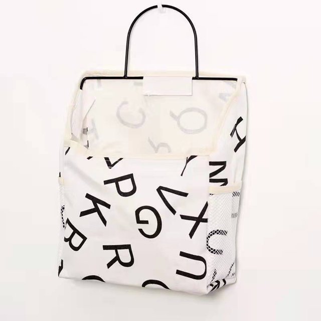 Perchero de pared de tela oblicua con un solo compartimento para colgar en la pared, bolsa de almacenamiento, acabado para dormitorio, dormitorio y baño
