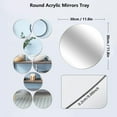 thumbnail image 2 of 30cm/11.8" Round Acrylic Mirror Centerpieces for Tables, 12PCS Shatterproof None Glass Circle Mirror Trays, Suit for Wedding, Baby Shower, Birthday, Christmas Decorations and Party or Home Wall Decor, 2 of 8
