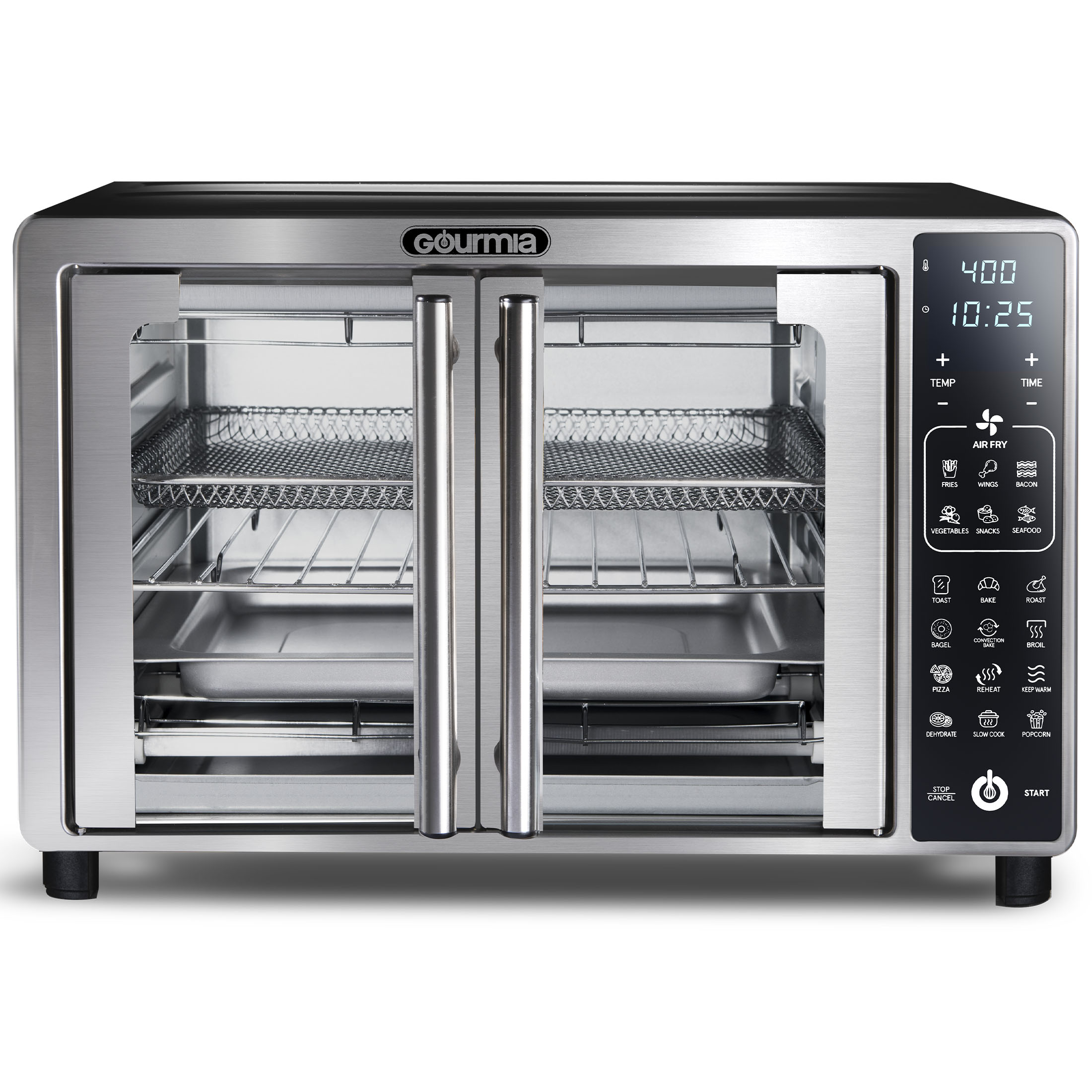 Gourmia Digital Air Fryer Toaster Oven with Single-Pull French Doors, New - image 4 of 7