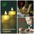thumbnail image 2 of MesaSe 24PCS Clear Candle Light Transparent Tea Light Decorative LED Crystal Candle Light Simulated Electronic Tealight Flameless Mini Night Light for Table Party Wedding, 2 of 8