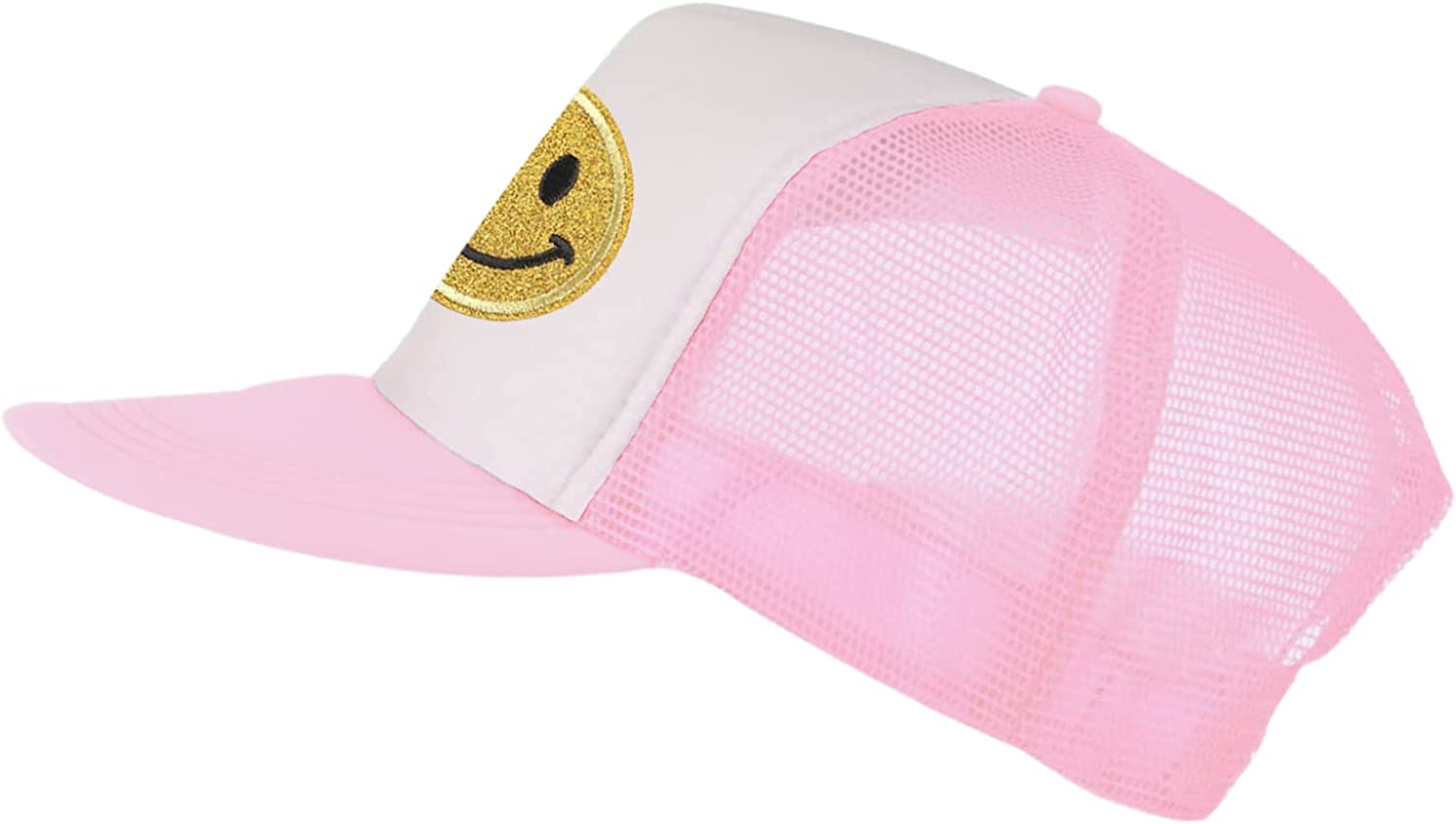 Aviator Nation AV Smiley Baseball Cap Neon Pink White Snap Back Mesh Trucker OS Aviator Nation Neon Pink Trucker Mesh Hat Cap SnapBack | eBay main image 3