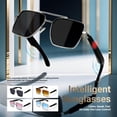 thumbnail image 4 of Gafas de Sol Inteligentes, Gafas para Música, Deportes Al Aire Libre, Impermeables, Anti-UV, Bluetooth, Llamadas, para Hombres y Mujeres, Color Tawny., 4 of 5