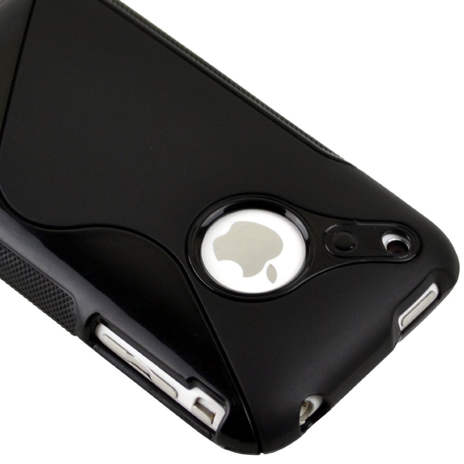 Belangrijk nieuws zeker Forensische geneeskunde Generic Black Rubber TPU GEL Hard Case Skin Cover for Apple Iphone 3g 3gs  8gb 16gb - Walmart.com