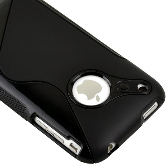 Generic Black Rubber TPU GEL Hard Case Skin Cover for Apple Iphone 3g 3gs 8gb 16gb