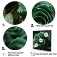 thumbnail image 3 of Designart "Lifelike Green Rose Beauty" Roses Floater Framed Canvas Art Print, 3 of 5