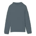 thumbnail image 4 of AWZXDE Women's Triangle Print Hooded Sweatshirt, Oversized Pullover with Front Pocket, Casual Comfortable Streetwear Style Sweater for Everyday Wear Grey,L, 4 of 5