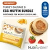 Nutrisystem® Turkey Sausage and Egg Muffins, 18ct. Frozen Breakfast Sandwiches to Support Healthy Weight Loss