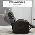 thumbnail image 4 of HOMCOM Electric Power Lift Recliner Chair for Elderly w/ Cup Holders, Brown, 4 of 10