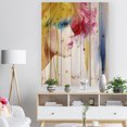 thumbnail image 3 of Design Art - Girl with Colorful Hair, 3 of 5