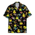 thumbnail image 2 of Rubber Duck Hawaiian Shirt For Men Duckies Bowling Black Shape Shirt Mens Hawaiian Shirts Short Sleeve Button Down Shirt Men, 2 of 7