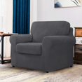 thumbnail image 2 of CHUN YI Stretch Checks Spandex Sofa Cover Separate Backrests Cushions Cover Slipcover, 2 of 5