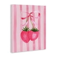 thumbnail image 3 of Stupell Industries Coquette Strawberries over Stripes Canvas Wall Art design by Nina Jacobs, 40 x 30, 3 of 7