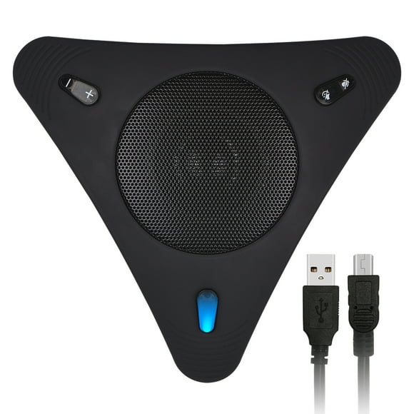 Microphone, USB Speakerphone Conference Microphone with Speaker 360掳 Omnidirectional Mic Echo Cancellation PC Computer Laptop Microphone wi