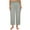 Gray, variant on ShomPort Women's Cotton Cargo Pants Summer Drawstring Elastic Waist Wide Leg Casual Pants with Pockets