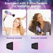 PARWIN PRO BEAUTY Titanium Hair Dryer Straightener Cone Curling Iron Combo | 1875W Power | Starry Color Upgraded model | Perfect Gift Styling Set