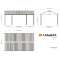 thumbnail image 4 of Sojag Samara 20 x 12 x 10 ft Charcoal Enclosure Kit For Carport, 4 of 7