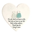 thumbnail image 2 of Dalxymotic Christmas Heart Ornament, Sea Glass Heart Ornament, Friendship Heart Hanging Decor, Gift Keepsake, Christmas Tree Window Hanging Ornament for Home, Tree, Window, Mantel, 2 of 6