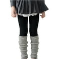 thumbnail image 2 of KAUOD Toddler Girls Thermal Leggings Fleece Thick Winter Tights Kids Stretchy Soft School Dance Casual Leggings Bottom, 2 of 7
