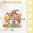 thumbnail image 2 of SKYSONIC 5 PCS Cute Pumpkin House Baby Muslin Washcloths, Watercolor Autumn Face Towel Burp Cloths Ultrasoft Absorbent Cotton Bath Wipes Towels for Newborn Boys Girls, 2 of 7